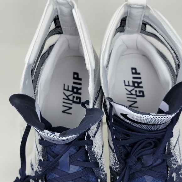 Nike Vapor Untouchable 3 Elite P White Navy Blue AO3006-101 Men\'s Size 16 New main image 8